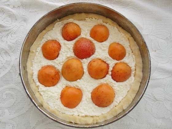 Пирог с абрикосами и рикоттой