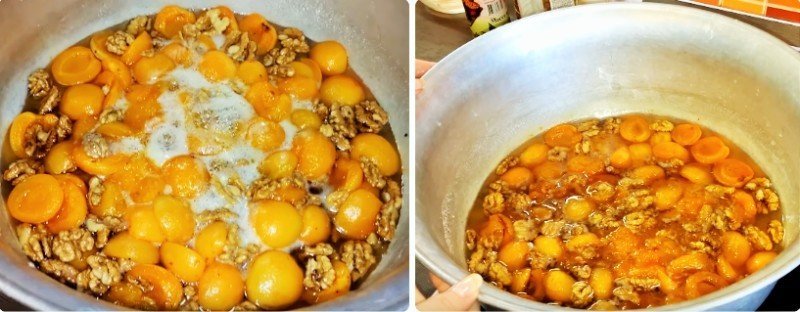 Варенье из абрикосов без косточек рецепт с грецкими орехами