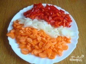 Нарезка овощей через сито