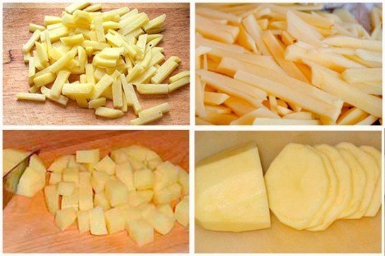 Нарезать картошку соломкой для жарки