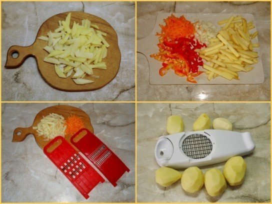 Нарезка картофеля для жарки