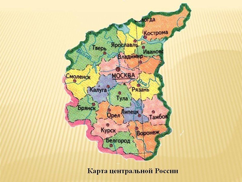 Центры народных промыслов центральной россии на карте