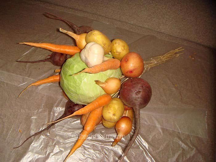 Букет борщ из овощей своими руками