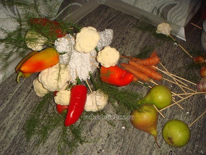 Букет из овощей в садик