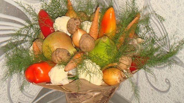 Как сделать букеты из овощей