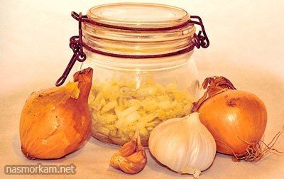 Народное средство от кашля с луком и медом
