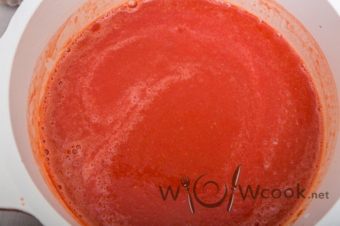 Суп пюре томатный