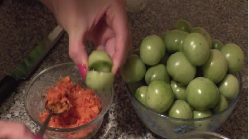 Зелёные помидоры на зиму рецепты