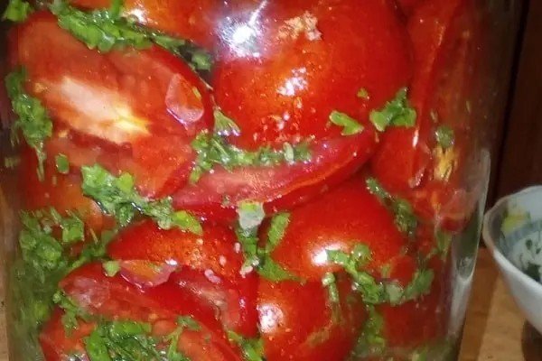 Закуска помидоры по армянски