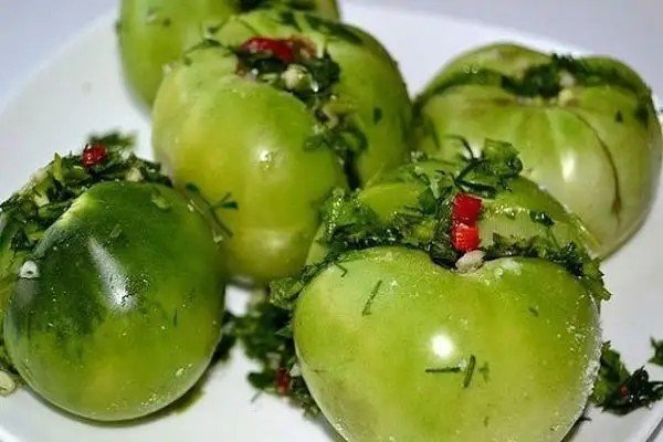 Зелёные помидоры армянчики
