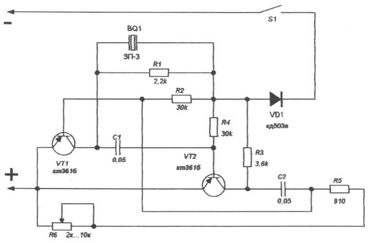 Схема звукового реле на транзисторах