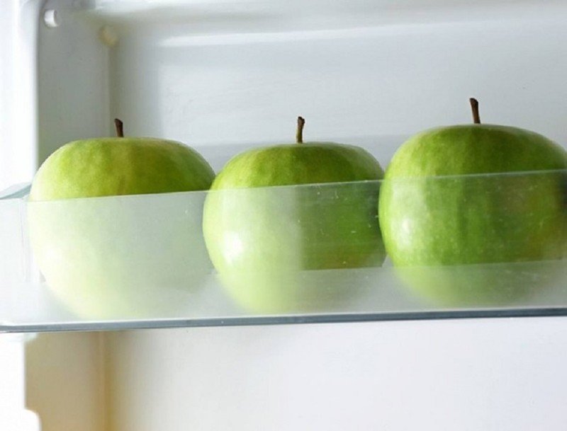 Тарелка с зелеными яблоками