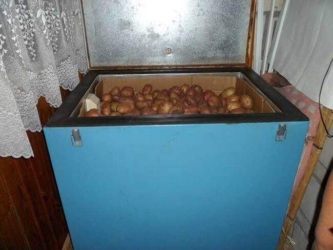Ящик для картофеля из старой стиральной машины
