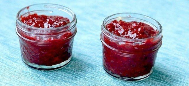 Raspberry cherry jelly compote confi culie