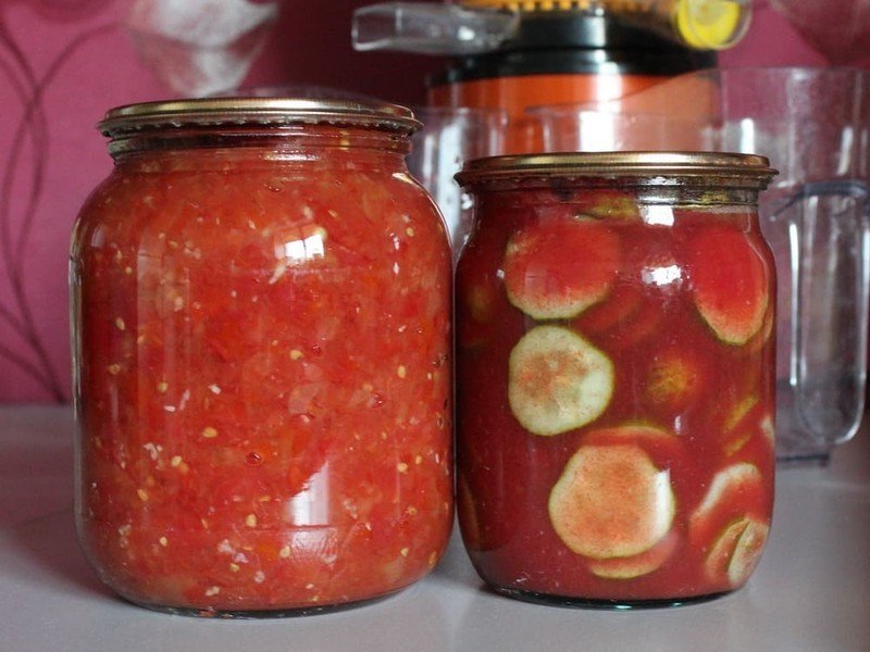 Заготовка из крученых помидор на зиму с перцем болгарским и