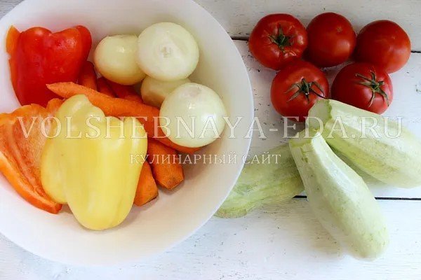 Нарезка овощей для супов
