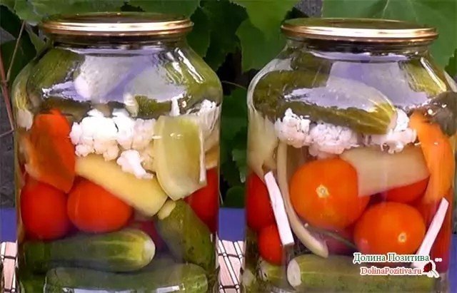 Рецепт помидор с огурцами на зиму самые вкусные с лимонной кислотой