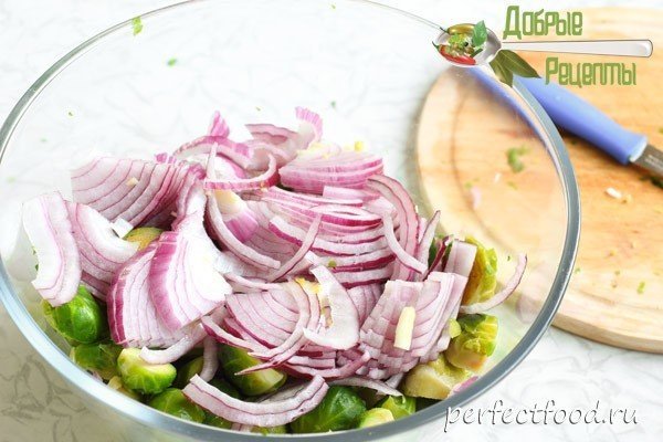 Салат из тонко нарезанных овощей