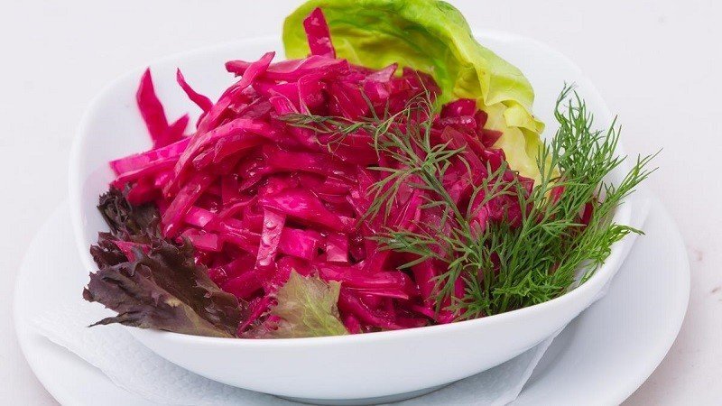 Салат по корейски с капустой и свеклой