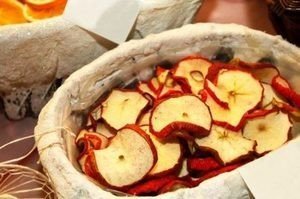Сушеные яблоки для декора
