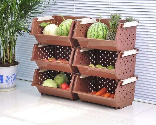 Пластиковые ящики для хранения овощей