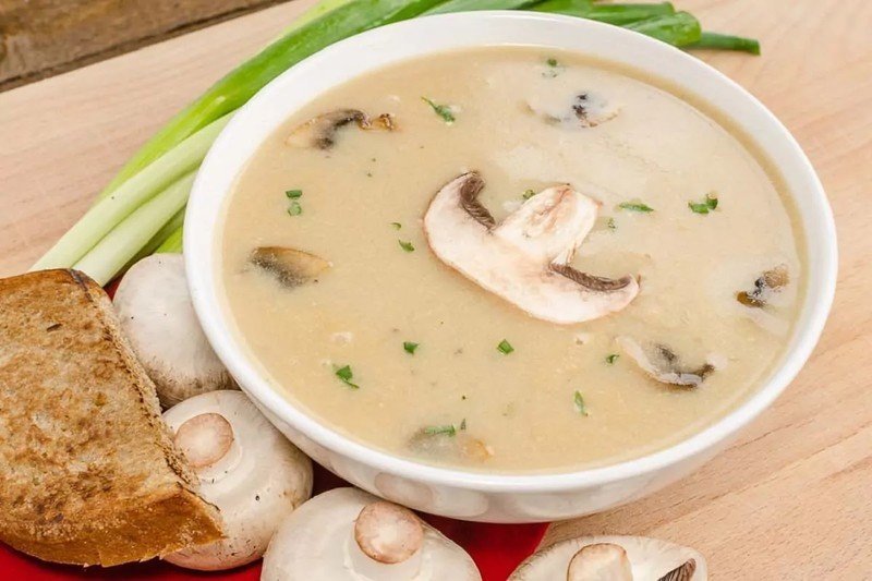Суп грибной из шампиньонов с плавленным сыром и картофелем рецепт