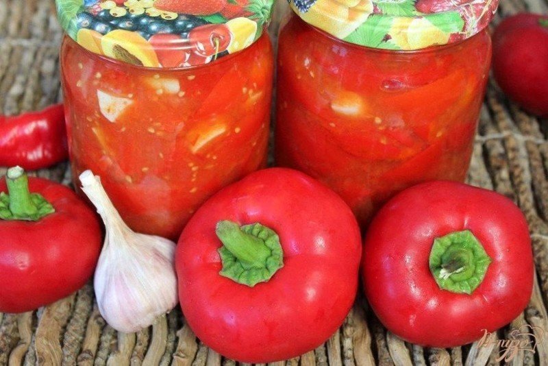 Рецепт лечо на зиму из перца и помидор классический